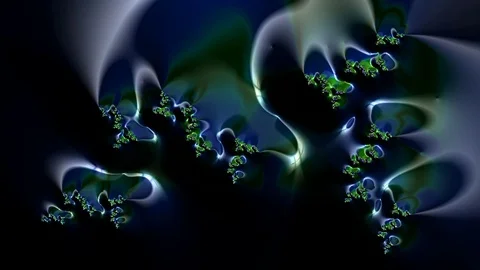 Artfully 3D rendering and animated abstract colorful fractal Stock Footage 123103192
