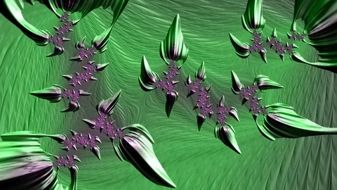 Artfully 3D rendering and animated abstract colorful fractal Stock Footage 123103404