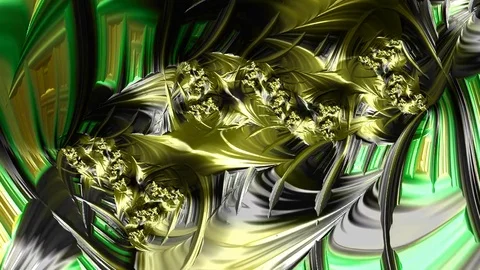 Artfully 3D rendering and animated abstract colorful fractal Stock Footage 123103659