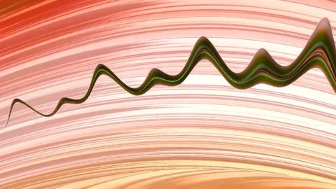 Artfully 3D rendering and animated abstract colorful fractal Stock Footage 123103925