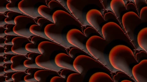 Artfully 3D rendering and animated abstract colorful fractal Stock Footage 123104014