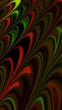 Artfully 3D rendering fractal background Stock Illustration