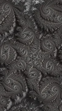 Artfully 3D rendering fractal background Stock Illustration