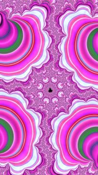 Artfully 3D rendering fractal background Stock Illustration