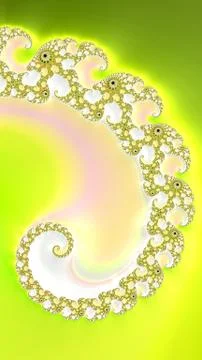 Artfully 3D rendering fractal background Illustrazione stock