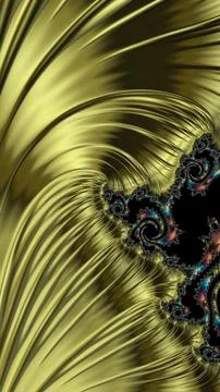Artfully 3D rendering fractal background Stock-Illustration