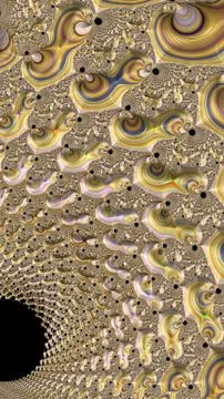 Artfully 3D rendering fractal background Stock Illustration