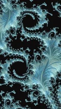 Artfully 3D rendering fractal background Illustrazione stock