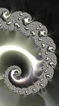 Artfully 3D rendering fractal background Stock Illustration
