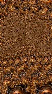Artfully 3D rendering fractal background Stock Illustration