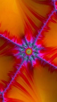Artfully 3D rendering fractal background Stock Illustration