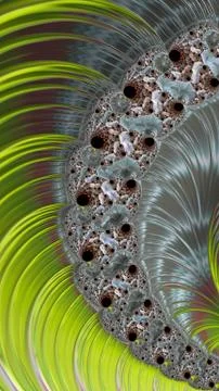 Artfully 3D rendering fractal background Stock Illustration