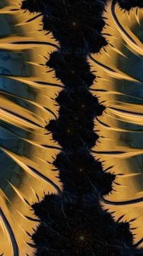 Artfully 3D rendering fractal background Stock Illustration