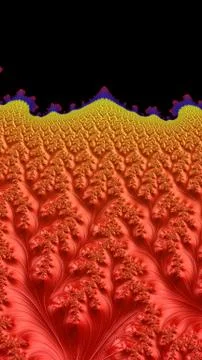 Artfully 3D rendering fractal background Stock Illustration