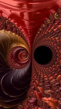 Artfully 3D rendering fractal background Stock Illustration