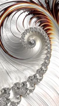 Artfully 3D rendering fractal background Illustrazione stock