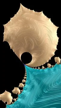 Artfully 3D rendering fractal background Stock Illustration