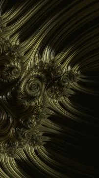 Artfully 3D rendering fractal background Illustrazione stock