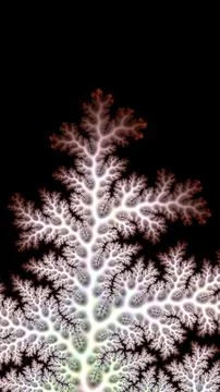 Artfully 3D rendering fractal background Stock Illustration