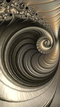 Artfully 3D rendering fractal background Illustrazione stock