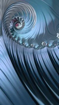 Artfully 3D rendering fractal background Illustrazione stock