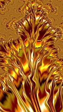 Artfully 3D rendering fractal background Stock-Illustration