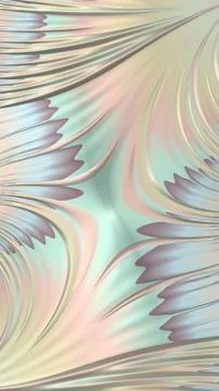 Artfully 3D rendering fractal background Stock Illustration
