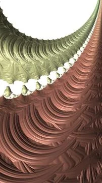 Artfully 3D rendering fractal background Stock Illustration