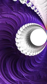 Artfully 3D rendering fractal background Stock Illustration