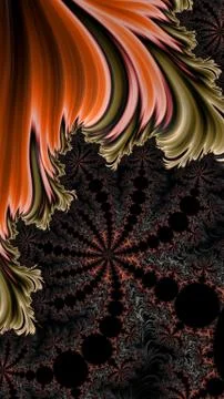 Artfully 3D rendering fractal background 스톡 일러스트