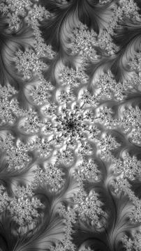 Artfully 3D rendering fractal background Stock Illustration