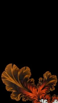 Artfully 3D rendering fractal background Illustrazione stock