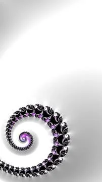 Artfully 3D rendering fractal background Stock Illustration
