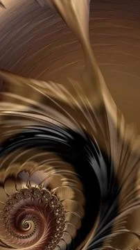 Artfully 3D rendering fractal background Stock-Illustration