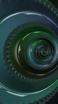 Artfully 3D rendering fractal background Stock Illustration
