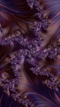 Artfully 3D rendering fractal background Stock Illustration