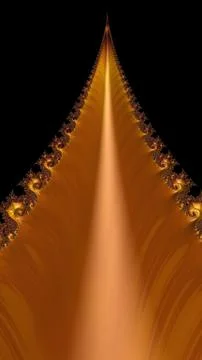 Artfully 3D rendering fractal background Stock Illustration