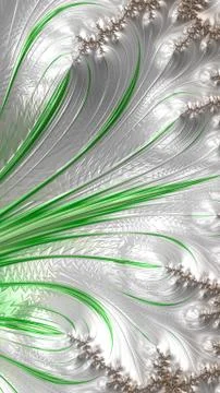 Artfully 3D rendering fractal background Illustrazione stock