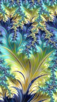 Artfully 3D rendering fractal background Illustrazione stock