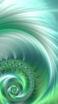 Artfully 3D rendering fractal background Stock Illustration