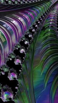 Artfully 3D rendering fractal background Stock Illustration