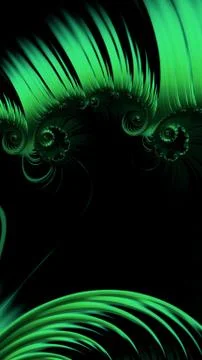 Artfully 3D rendering fractal background Stock Illustration