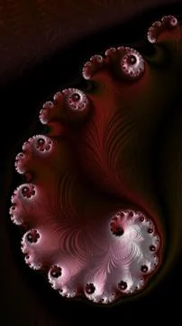 Artfully 3D rendering fractal background Illustrazione stock