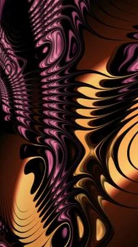 Artfully 3D rendering fractal background Stock Illustration