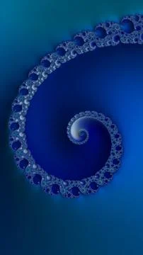 Artfully 3D rendering fractal background Illustrazione stock