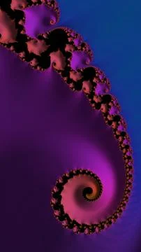 Artfully 3D rendering fractal background Stock Illustration