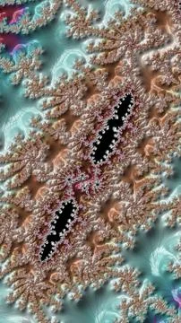 Artfully 3D rendering fractal background Stock-Illustration