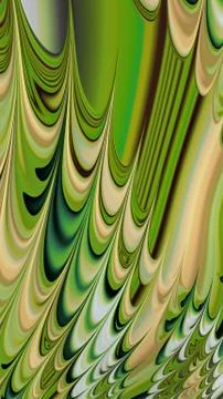 Artfully 3D rendering fractal background Stock Illustration