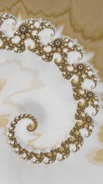 Artfully 3D rendering fractal background Stock Illustration