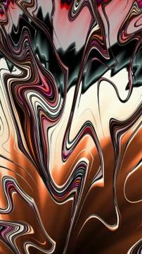 Artfully 3D rendering fractal background Illustrazione stock
